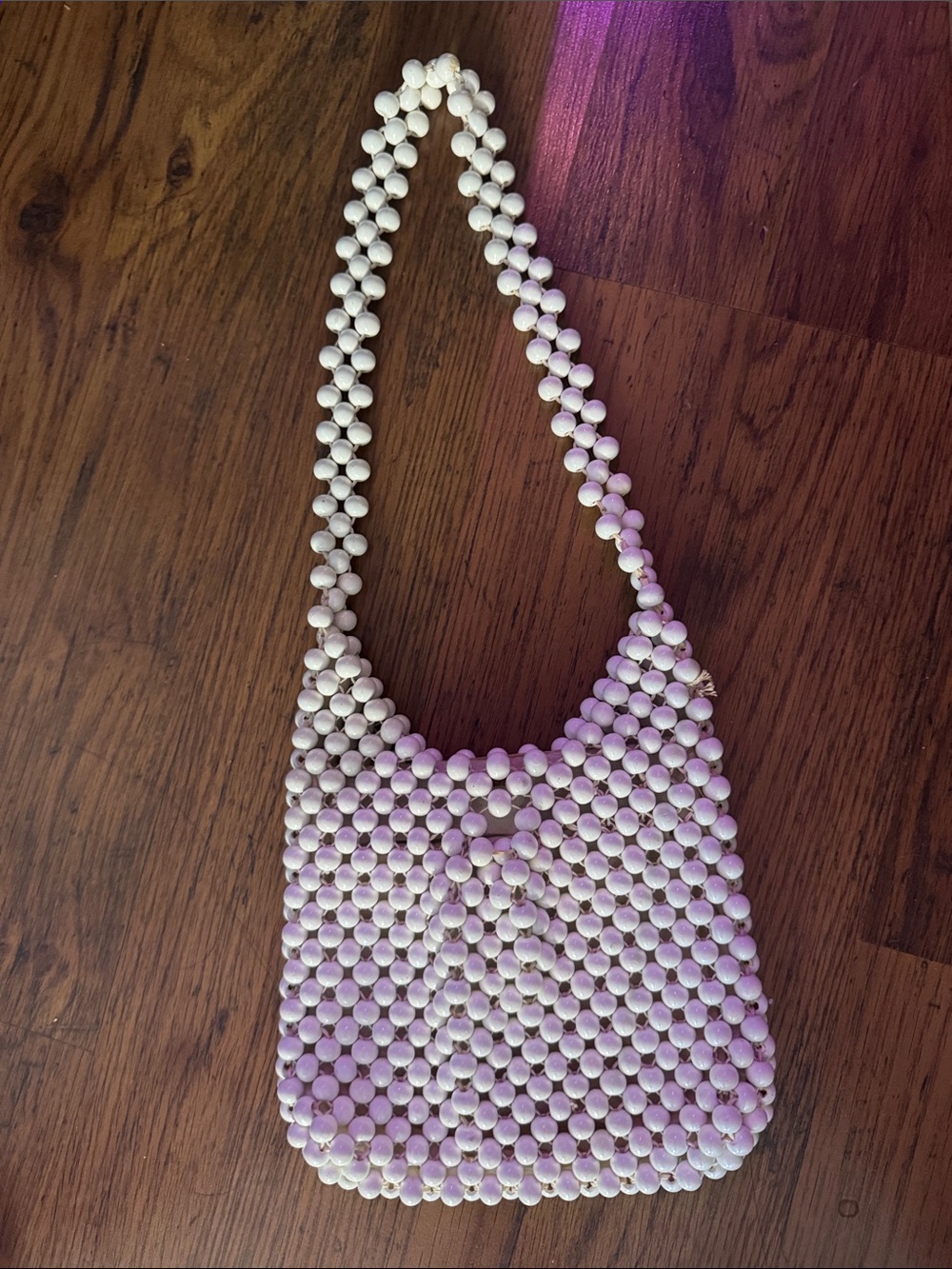 Vintage Beaded Pearl-Effect Shoulder Bag 38.B1